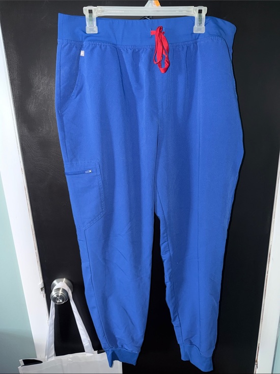 Figs Other - Women’s Blue Jogger Pants with Red Drawstring